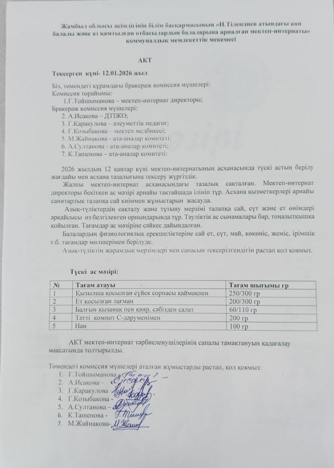 Бракераж комиссиясының тексерісі